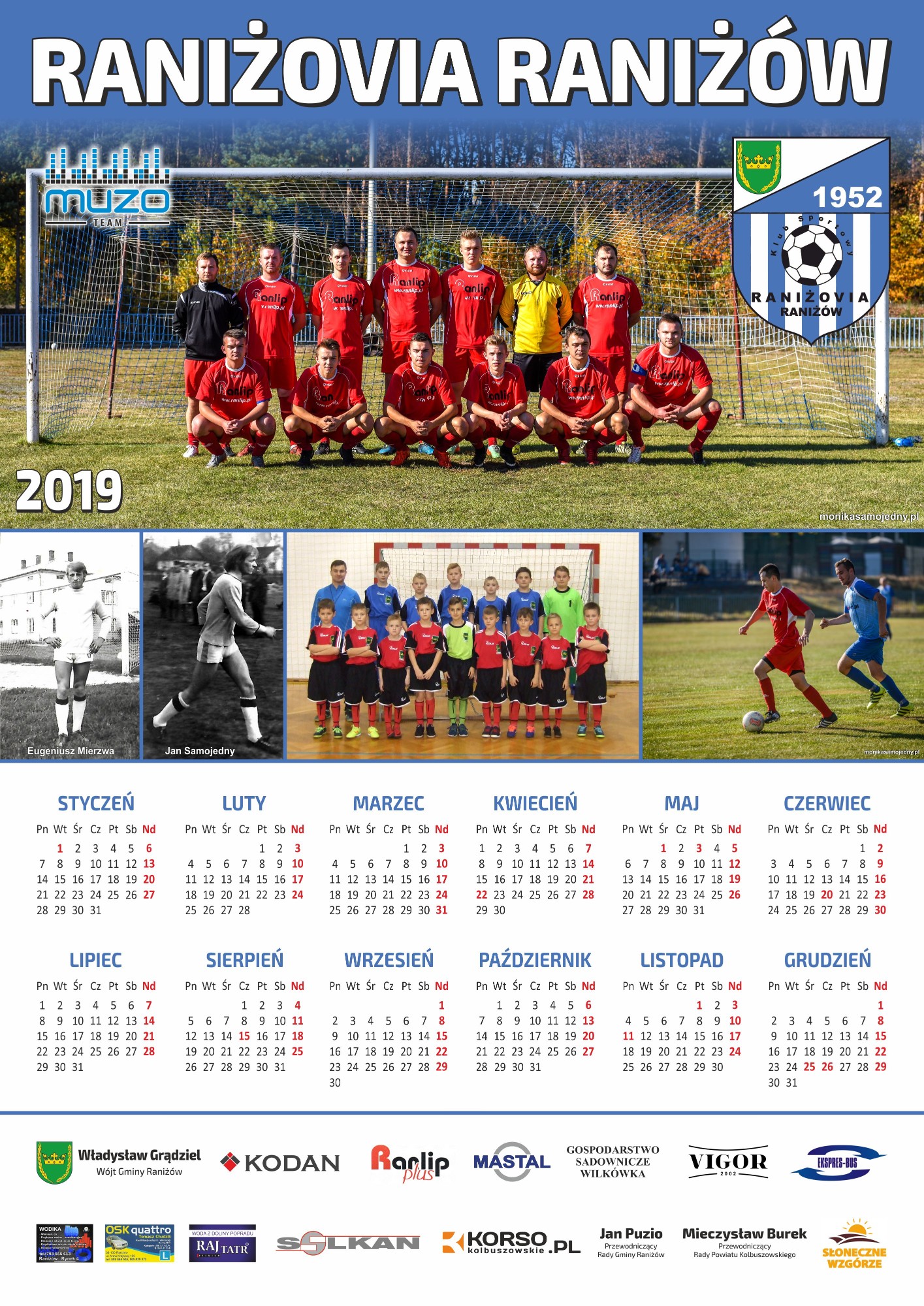 Zawodnicy Raniżovii Raniżów wydali kalendarz na 2019 rok - Zdjęcie główne