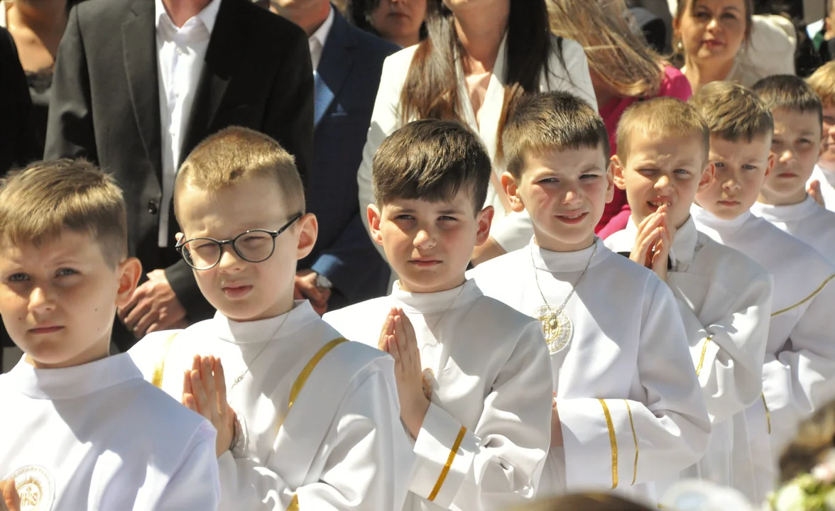 „Jesteście dziećmi Bożymi”. Pierwsza Komunia Święta w Majdanie Królewskim [ZDJĘCIA] - Zdjęcie główne