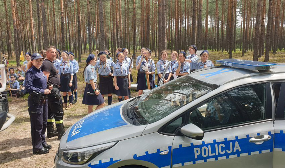 Obóz harcerski w Lipnicy. Na miejsce przyjechali policjanci [foto] - Zdjęcie główne