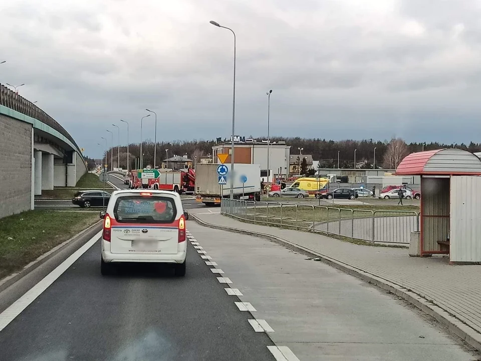 Miejsce tragicznego wypadku w Rudnej Małej. 