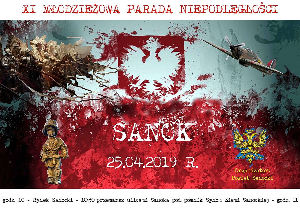SANOK: Już w czwartek odbędzie się XI Młodzieżowa Parada Niepodległości - Zdjęcie główne
