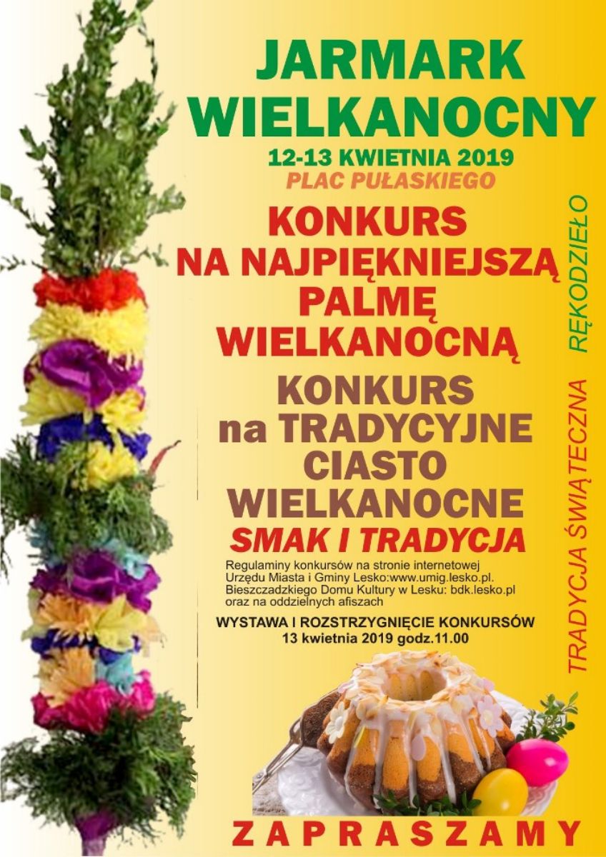 Jarmark Wielkanocny - konkurs na najpiękniejszą plamę oraz tradycyjne ciasto wielkanocne  - Zdjęcie główne