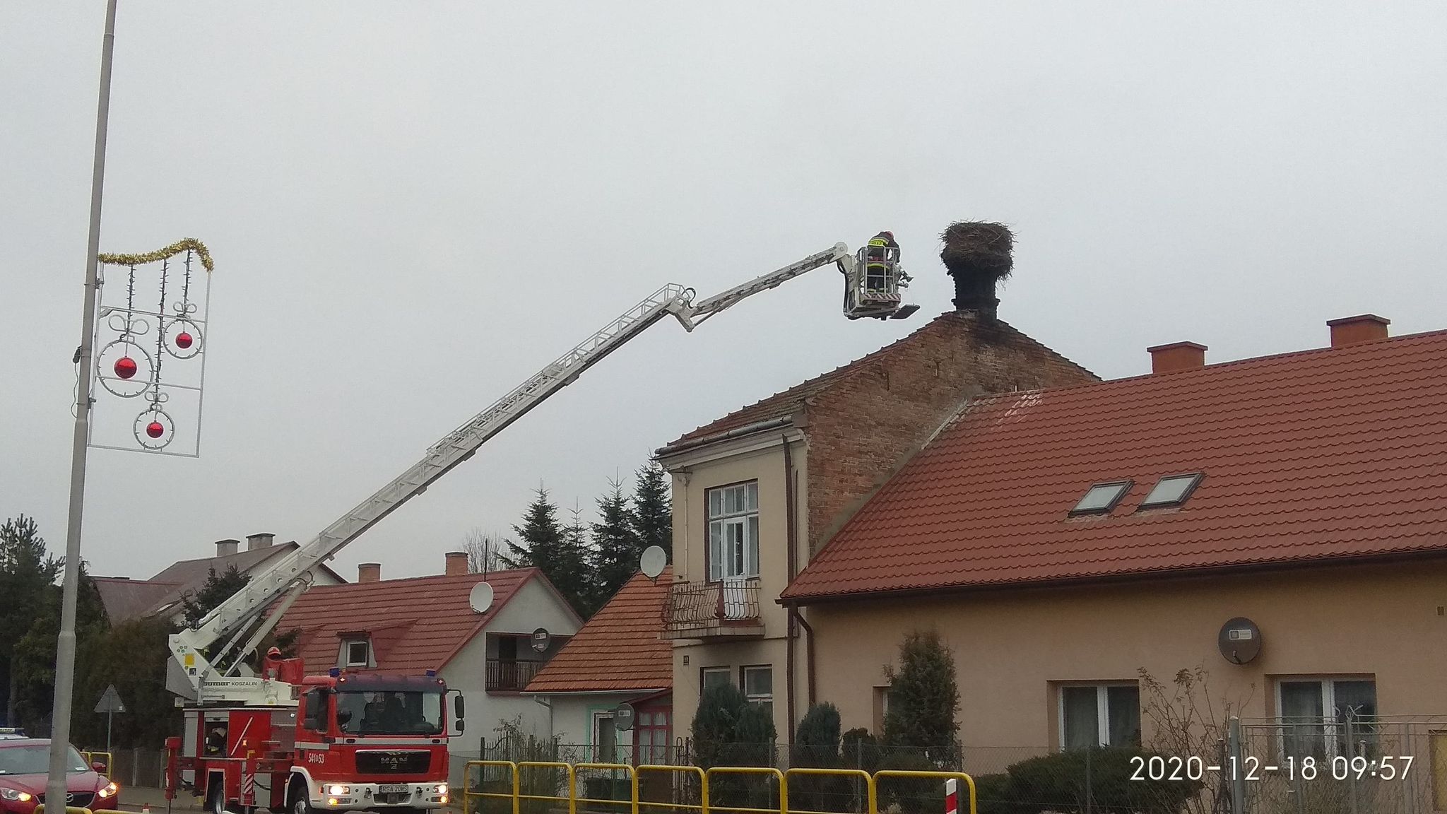 POSADA. Akcja przy bocianim gnieździe [FOTO+VIDEO] - Zdjęcie główne