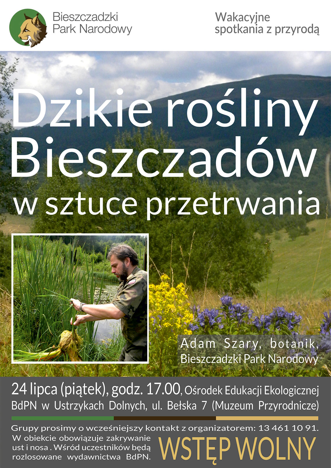 Spotkanie "Dzikie rośliny Bieszczadów w sztuce przetrwania"  - Zdjęcie główne