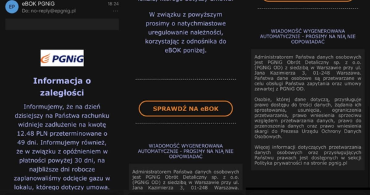 Uwaga na fałszywe smsy! PGNiG ponownie ostrzega klientów! - Zdjęcie główne
