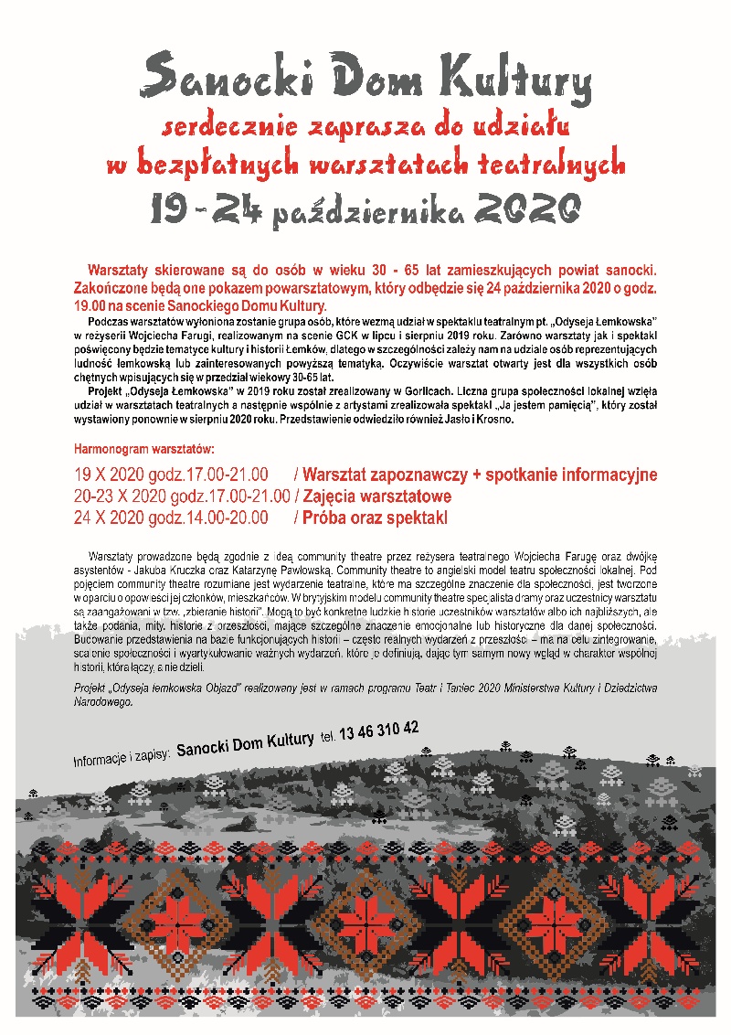 Sanok. Warsztaty teatralne w SDK!  - Zdjęcie główne