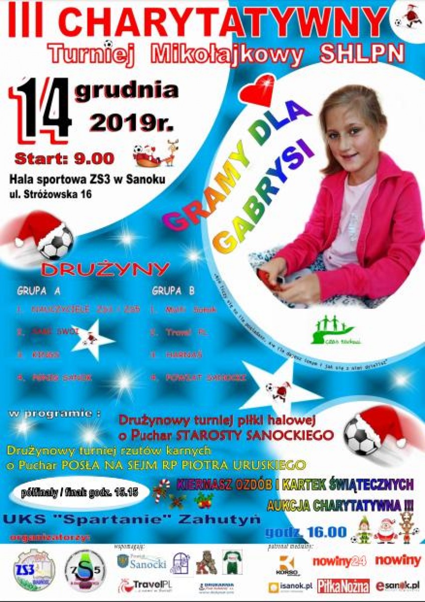 III CHARYTATYWNY TURNIEJ  MIKOŁAJKOWY SHLPN dla Fundacji CZAS NADZIEI - Zdjęcie główne