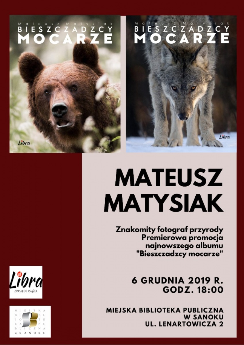 "Bieszczadzcy mocarze"- spotkanie z Mateuszem Matysiakiem - Zdjęcie główne