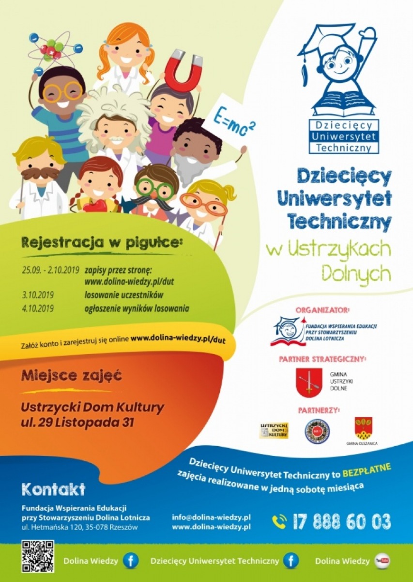 USTRZYKI DOLNE: Ruszył nabór na semestr zimowy Dziecięcego Uniwersytetu Technicznego - Zdjęcie główne