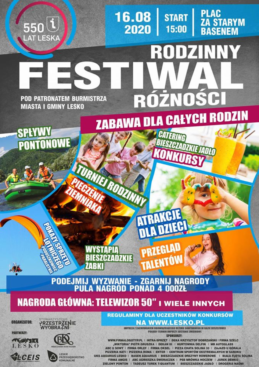 Rodzinny Festiwal Różności w Lesku - Zdjęcie główne