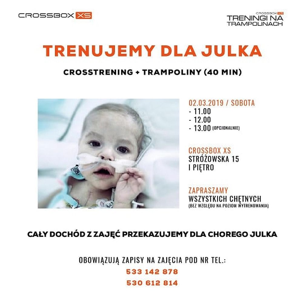 "Trenujemy dla Julka" - Sanoczaninie będą trenować i zbierać na operacje dla małego Julka  - Zdjęcie główne