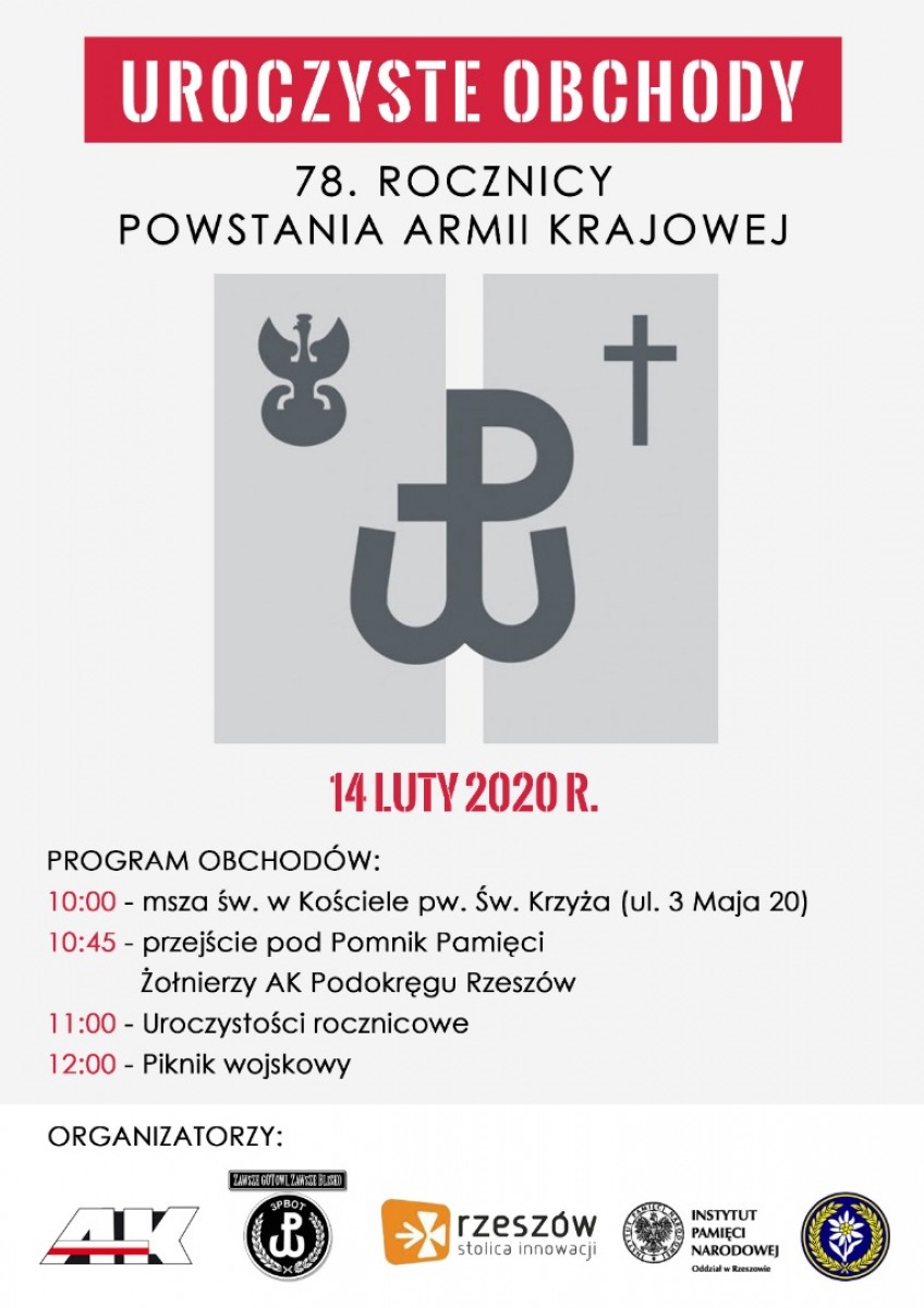 Uroczystości 78 Rocznicy powstania Armii Krajowej  - Zdjęcie główne