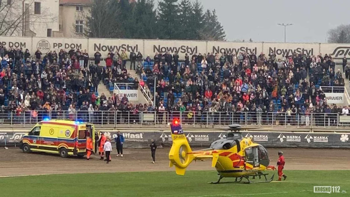 Dramat na torze żużlowym w Krośnie. Sparing przerwany po poważnym wypadku - Zdjęcie główne