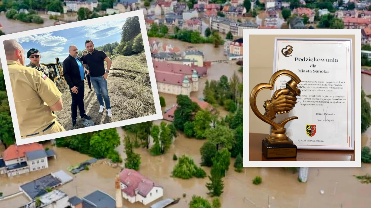 Sanok uhonorowany statuetką „Cordialis” za pomoc dla powiatu nyskiego - Zdjęcie główne