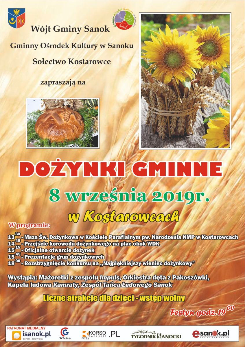 Dożynki Gminne w Kostarowcach! - Zdjęcie główne