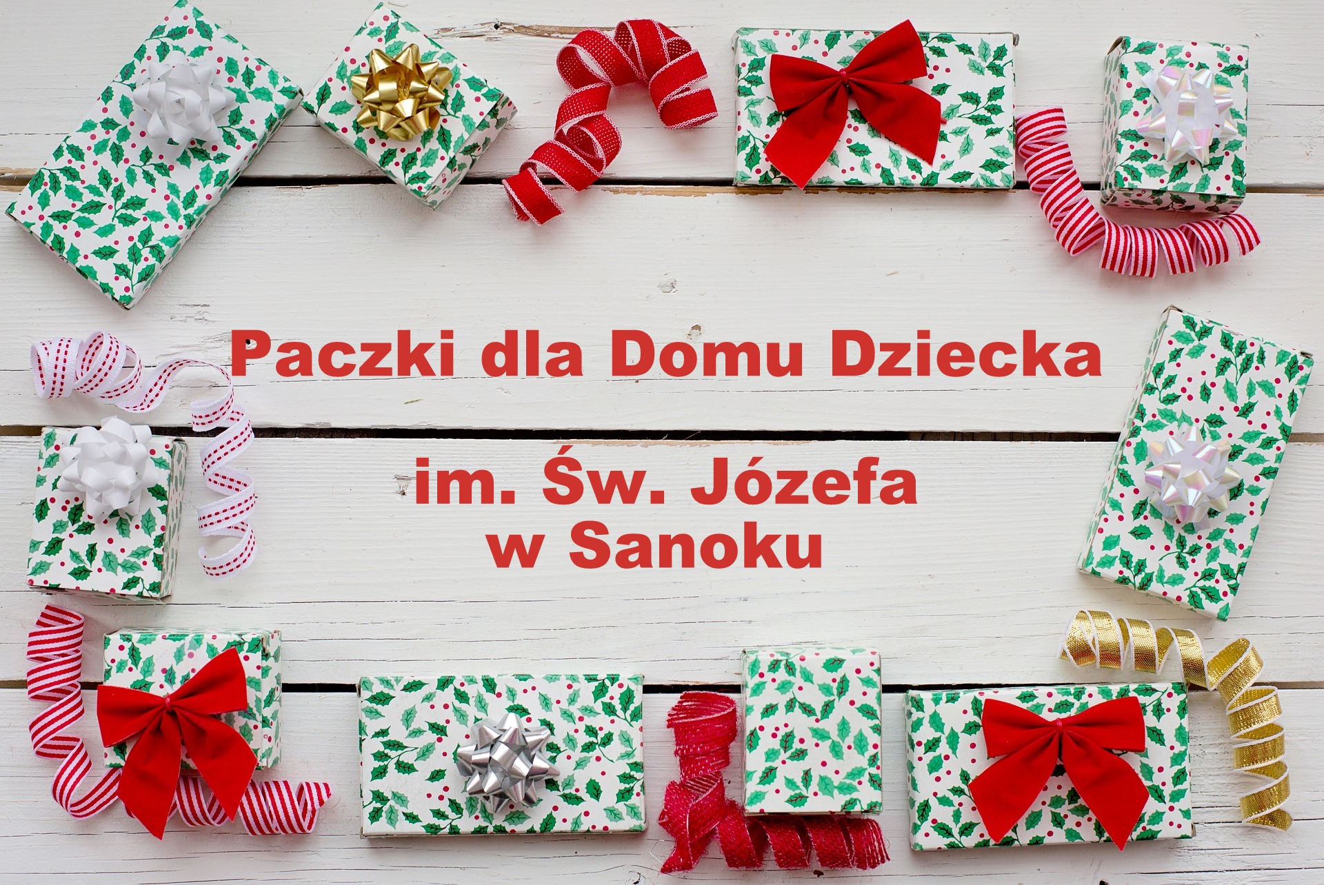 Paczka Świąteczna dla Domu Dziecka im. Św. Józefa w Sanoku - Zdjęcie główne