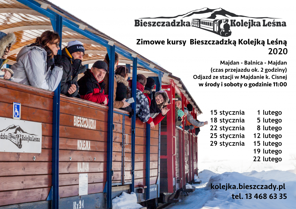 Zimowe kursy Bieszczadzkiej Kolejki Leśnej - Zdjęcie główne
