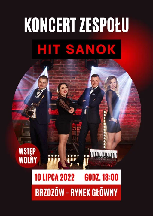Koncert zespołu "Hit Sanok" w Brzozowie  - Zdjęcie główne