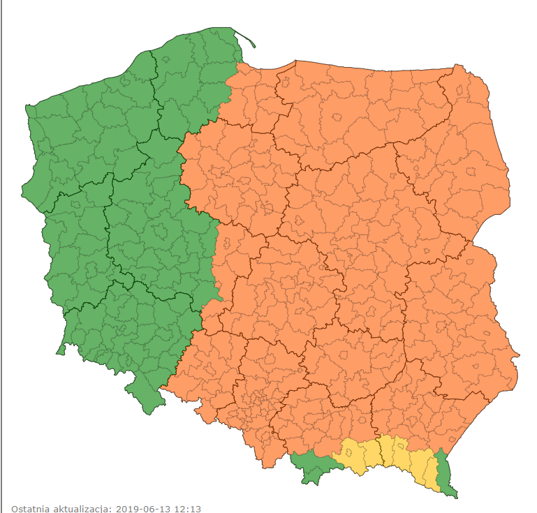 Wydano ostrzeżenie meteorologiczne I stopnia! - Zdjęcie główne