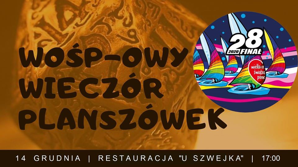 WOŚP SANOK: Już dzisiaj WOŚP-owy Wieczór Planszówek w Szwejku! - Zdjęcie główne