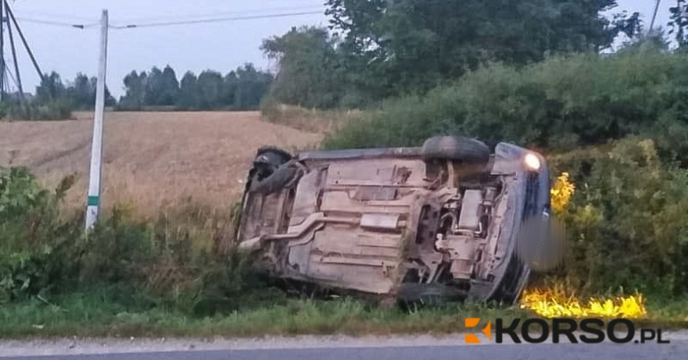 PODKARPACIE Pijany rozbił samochód chciał uciec i