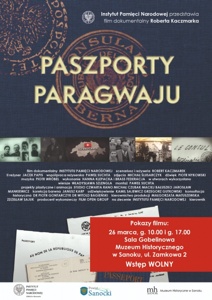 SANOK: Zaproszenie na film Paszporty Paragwaju - Zdjęcie główne