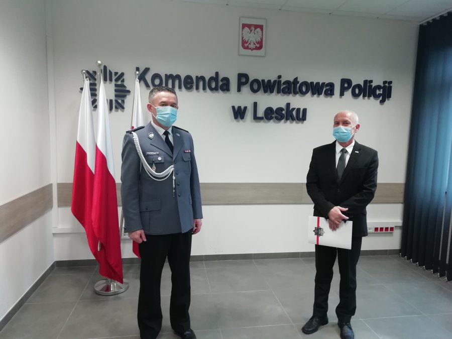 Pożegnanie komendanta leskiej policji Jacka Pączka [ZDJECIA] - Zdjęcie główne