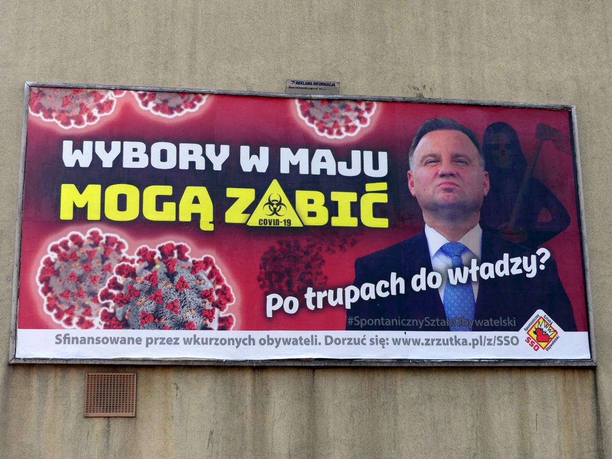 Samorządowcy apelują: Przełóżcie wybory! W Sanoku pojawiły się banery [FOTO] - Zdjęcie główne