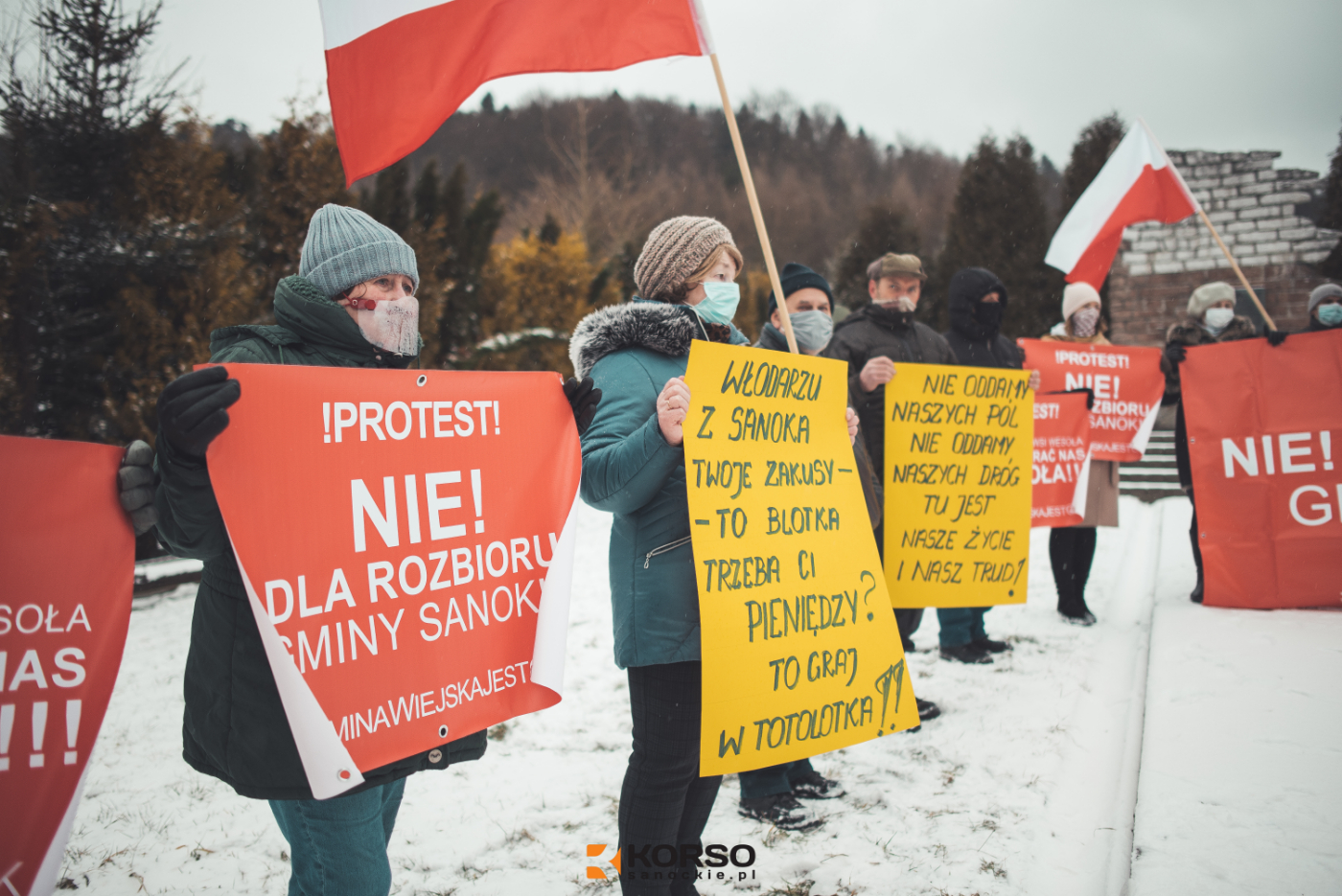 Nie chcemy do miasta - Nie oddamy Bykowiec i basta! [ZDJĘCIA+WIDEO] - Zdjęcie główne