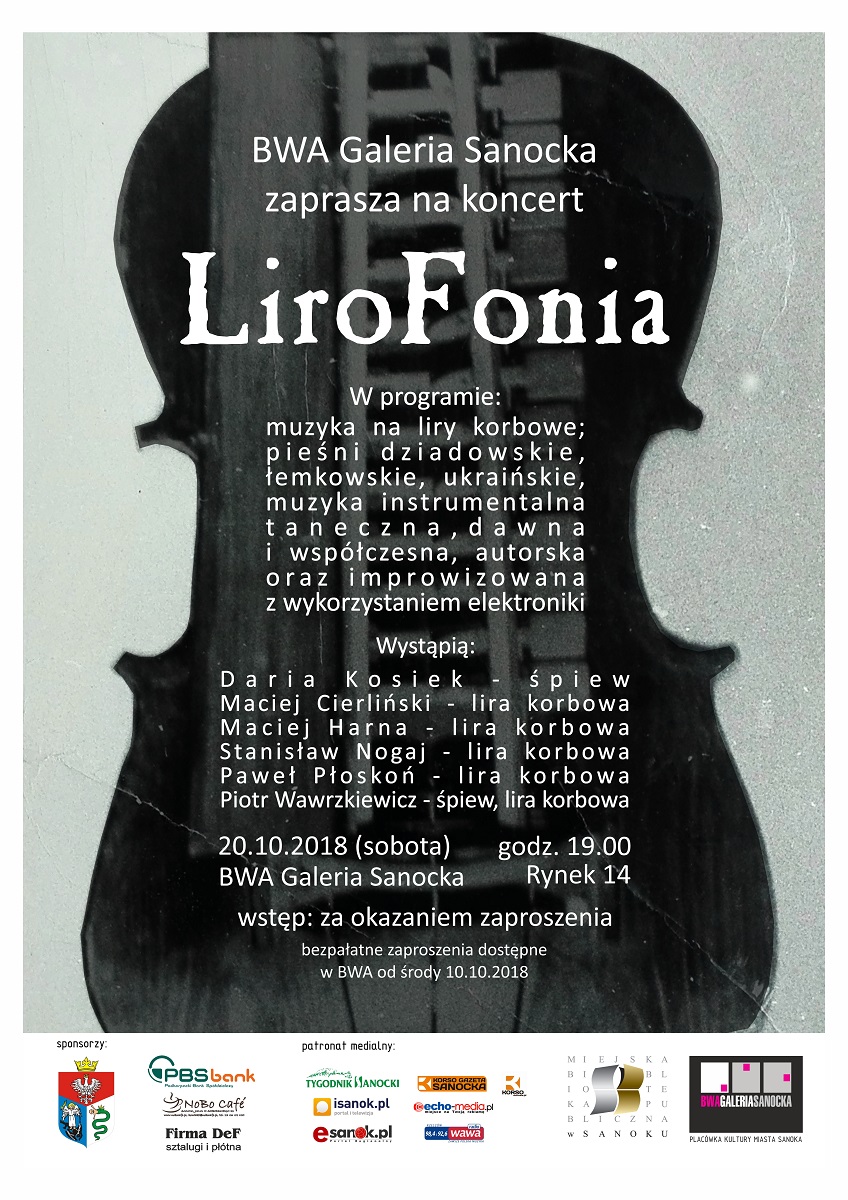 Liro-Fonia - koncertowy projekt w BWA Galeria Sanocka - Zdjęcie główne