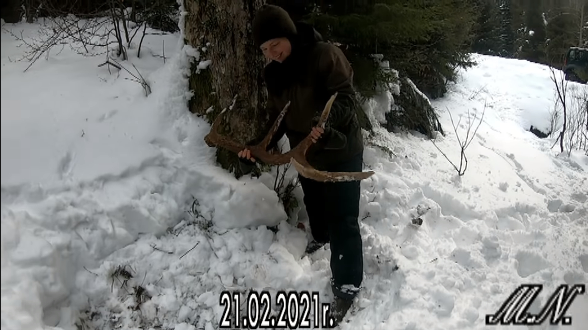 Znaleźli ponad 3kg poroże w Bieszczadach. Zobacz wideo - Zdjęcie główne