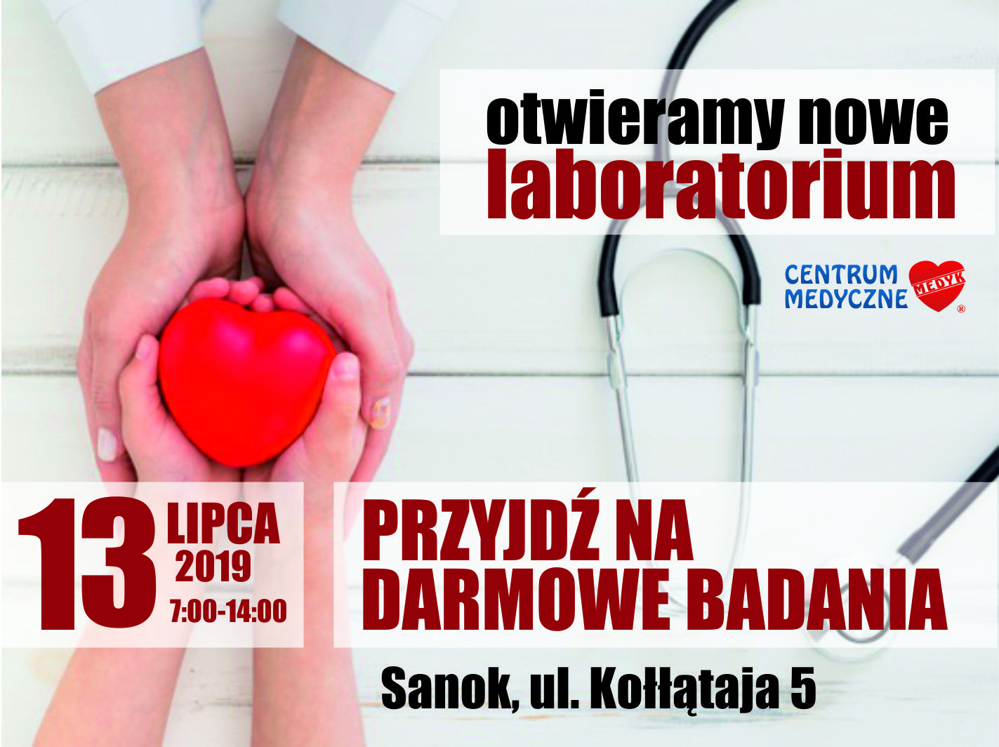 SANOK: Otwarcie laboratorium wraz z punktem pobrań - darmowe badania oraz duże zniżki! - Zdjęcie główne