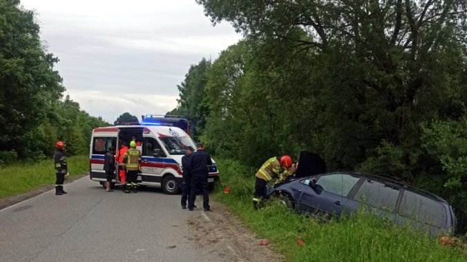 27-latka kierująca seatem, zjechała z drogi i wpadła do rowu [ZDJĘCIA] - Zdjęcie główne