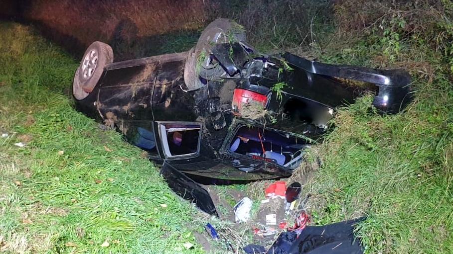 Kierowca Audii, który spowodował wypadek w Mokrem jechał na długich światłach i slalomem [NAGARNIE WIDEO] - Zdjęcie główne