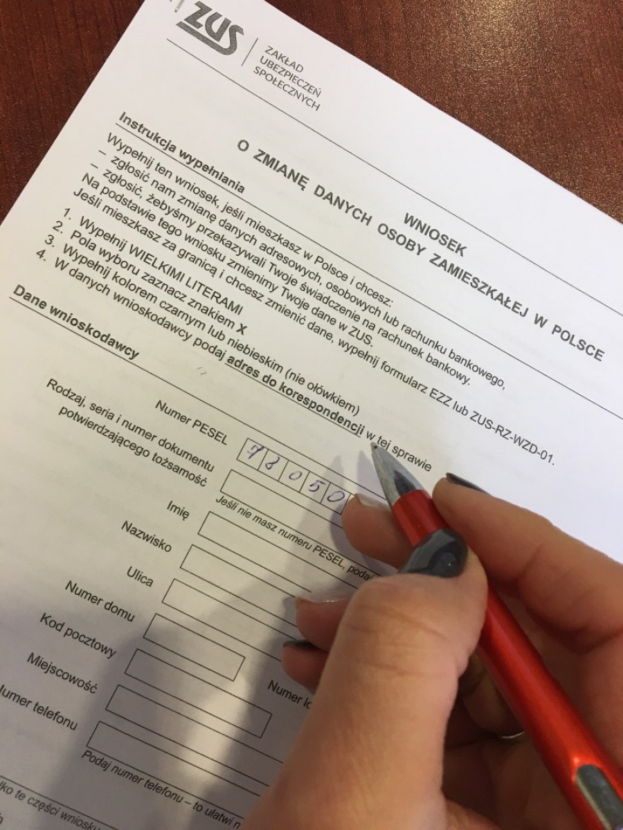 Zmieniłeś adres albo rachunek bankowy? Nie zapomnij poinformować ZUS! - Zdjęcie główne