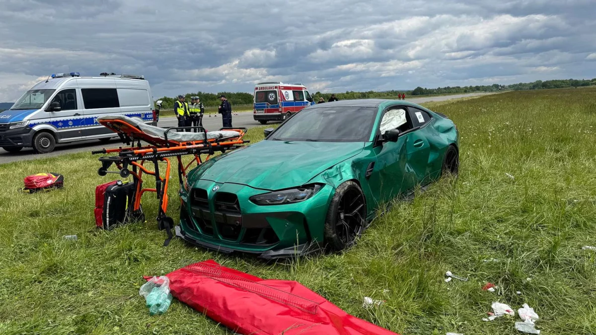Dramat podczas imprezy motoryzacyjnej w Krośnie – samochód wjechał w widzów, są ranni - Zdjęcie główne