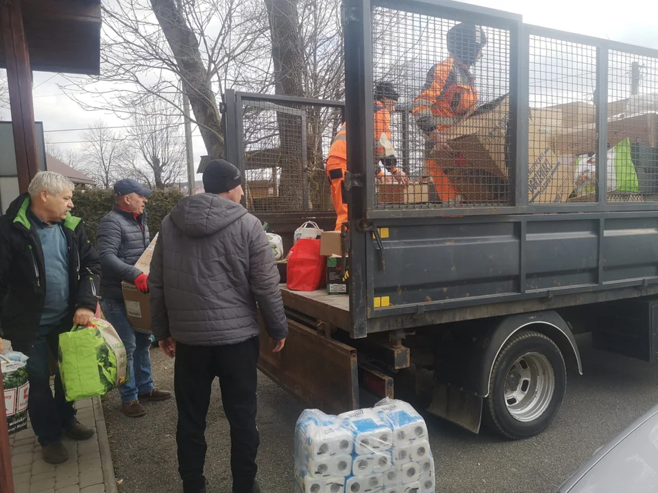 Dary od mieszkańców Gminy Sanok już w Borysławiu. Drugi transport dotarł na miejsce [ZDJĘCIA] - Zdjęcie główne