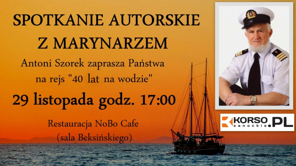 Zapraszamy na spotkanie autorskie z marynarzem Antonim Szorkiem - Zdjęcie główne