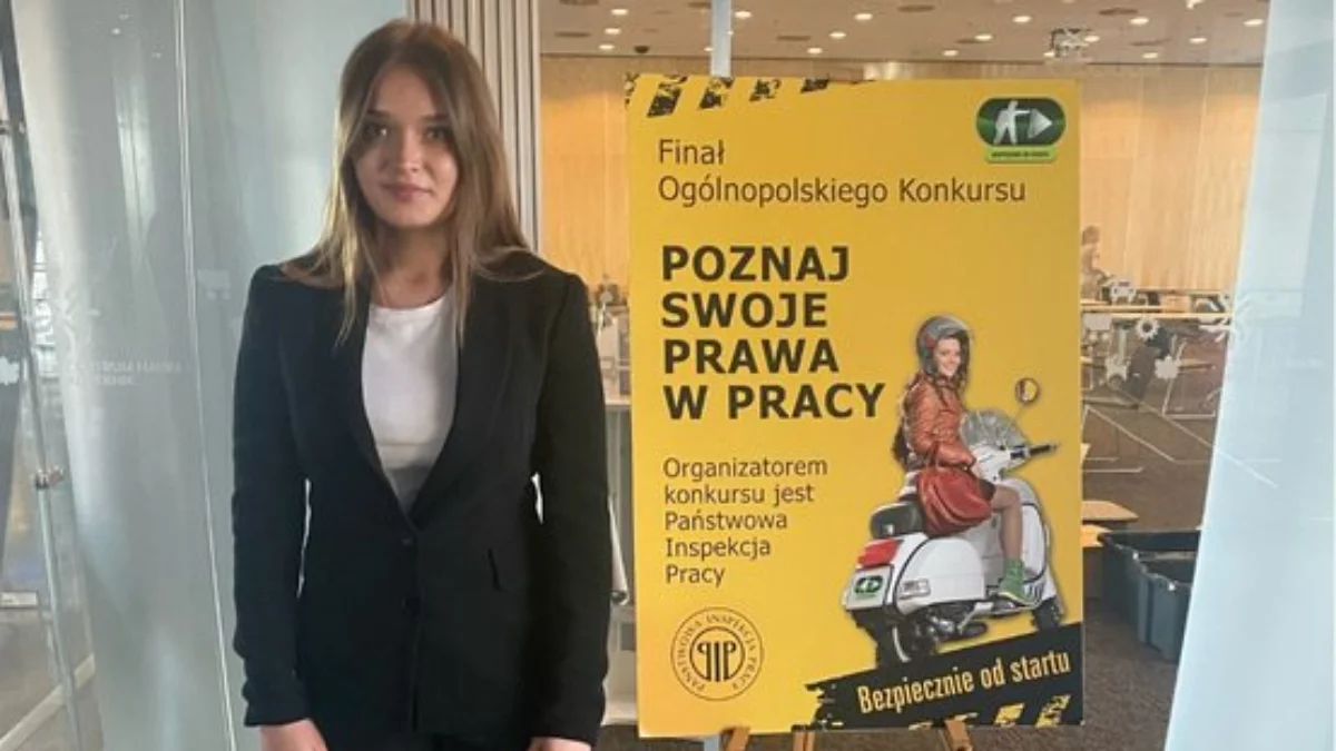 Młoda ekspertka z Sanoka w finale ogólnopolskiego konkursu Państwowej Inspekcji Pracy - Zdjęcie główne