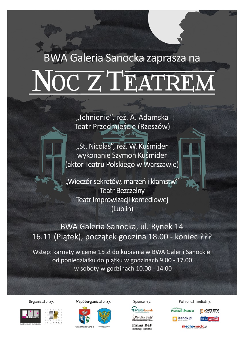 Zapraszamy na Noc z Teatrem  - Zdjęcie główne