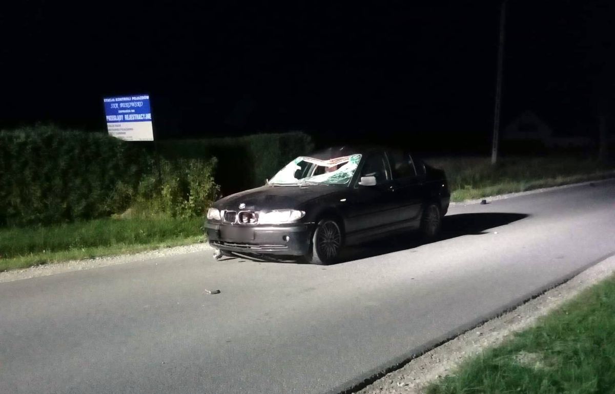 Potrącenie żołnierza WOT  w Pobiednie [FOTO] - Zdjęcie główne