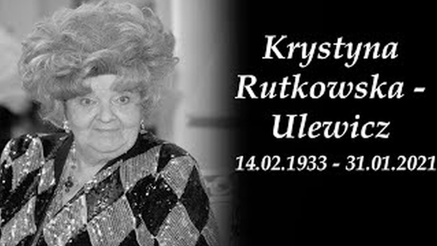 Krystyna Rutkowska-Ulewicz (ur. 14 lutego 1933, zm. 31 stycznia 2021 w Warszawie) – polska aktorka filmowa i teatralna. Zagrała m.in. w serialu Niania, w filmach Ryś, Wesele czy Krzyż.