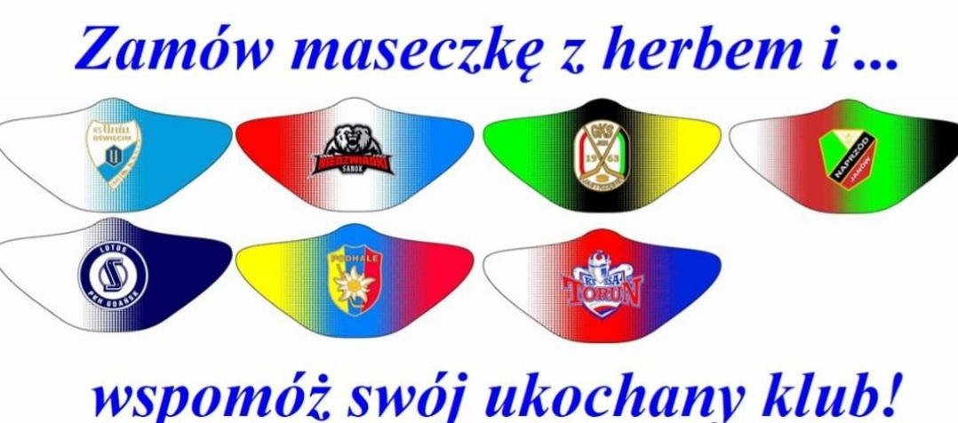 Maseczki portalu hokej.net także z logo sanockich "Niedźwiadków" - Zdjęcie główne