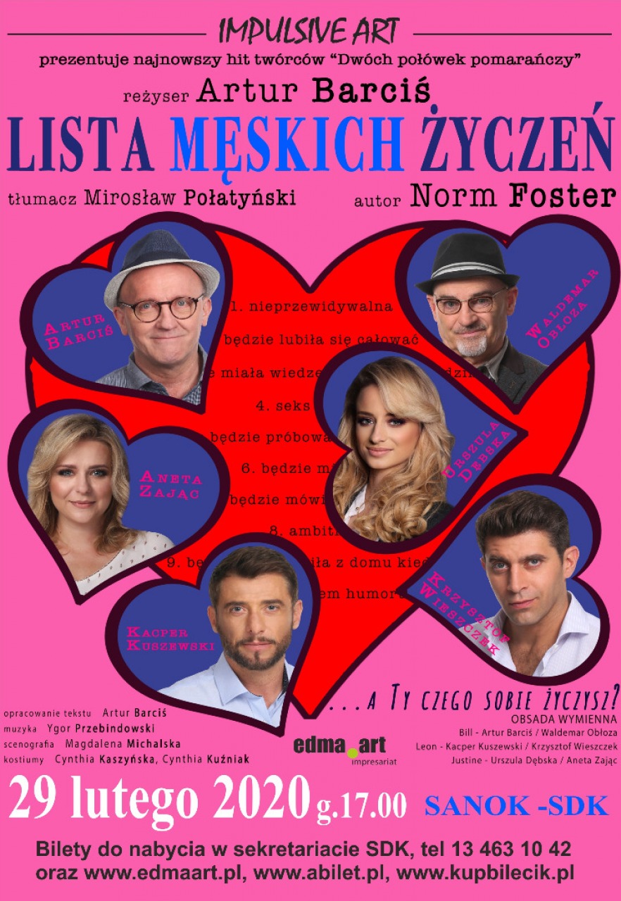 "Lista męskich życzeń" w SDK - Zdjęcie główne