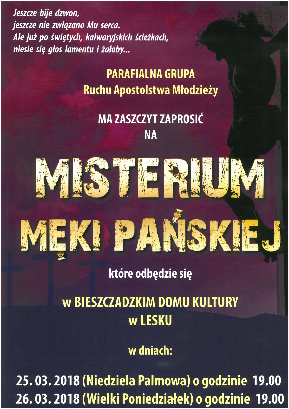 Misterium Męki Pańskiej w Lesku - Zdjęcie główne