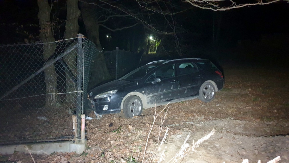 Z OSTATNIEJ CHWILI: Wypadł z drogi i uderzył w ogrodzenie Skansenu [FOTO] - Zdjęcie główne