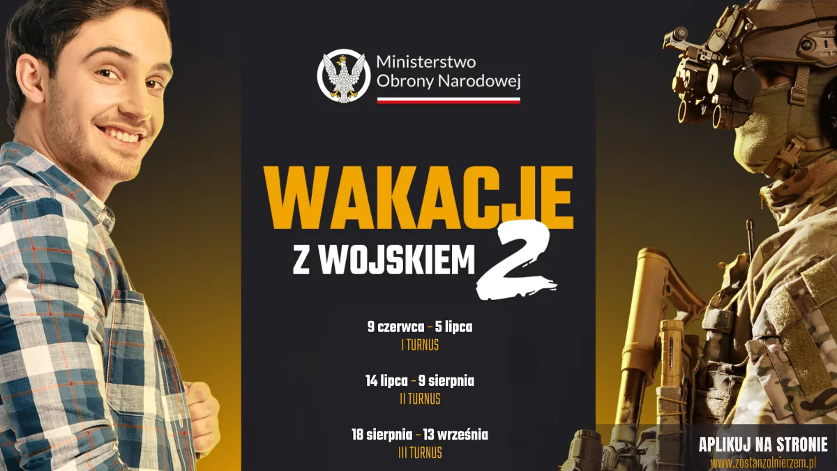 „Wakacje z wojskiem 2”. Rusza druga edycja letniego szkolenia wojskowego dla ochotników - Zdjęcie główne