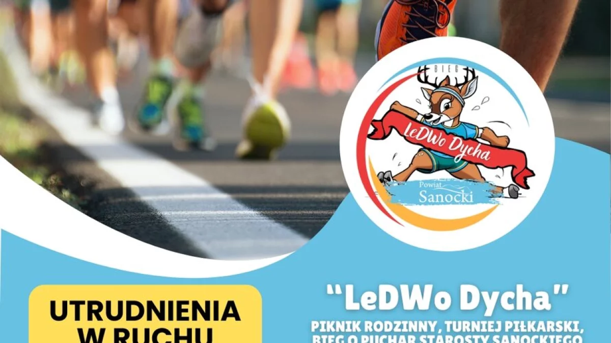Utrudnienia w ruchu podczas biegu "LeDWo Dycha". Sprawdź, które ulice będą zamknięte 7 czerwca - Zdjęcie główne