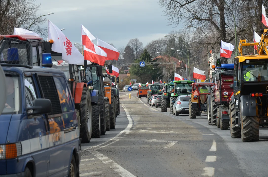 "Rolnika uszanujesz gdy głód poczujesz!" Zobaczcie inne hasła na proteście rolników w Sanoku [ZDJĘCIA cz.II] - Zdjęcie główne