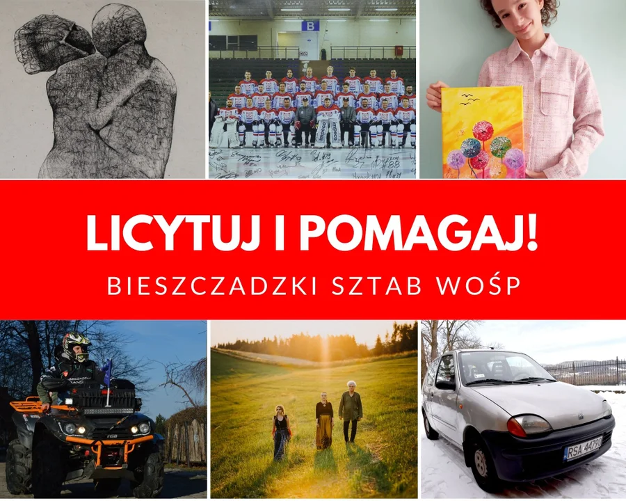 Ostatni dzień licytacji przedmiotów Bieszczadzkiego Oddziału WOŚP  - Zdjęcie główne